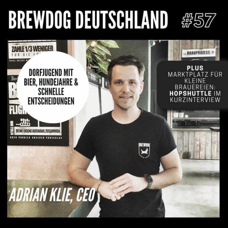 HHopcast Podcast #57 BrewDog Deutschland CEO Adrian Klie. Support: Hop Shuttle